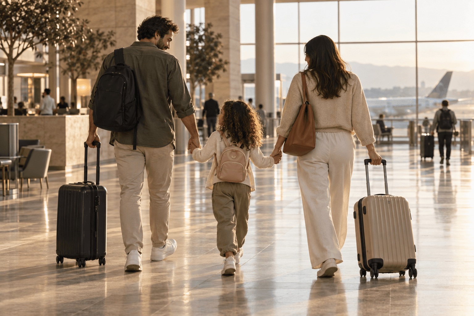 Família viajando